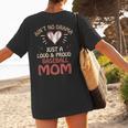 Ain’t No Drama Just a Loud & Proud Baseball Mom Women's T-Shirt Back Print