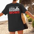 Baseball I Love Baseball Moms Women's T-Shirt Back Print Baseball I Love Baseball Moms Women's T-Shirt Back Print