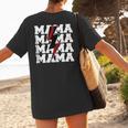 Baseball Mama Baseball Mom Women's T-Shirt Back Print Baseball Mama Baseball Mom Women's T-Shirt Back Print