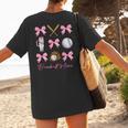 Baseball Mimi Era Bows Baseball Mom Women Women's T-Shirt Back Print
