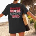 Baseball Mom Since 1995 Women's T-Shirt Back Print Baseball Mom Since 1995 Women's T-Shirt Back Print