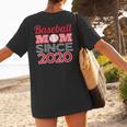 Baseball Mom Since 2020 Women's T-Shirt Back Print