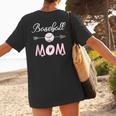 Baseball Mom Birthday Sport Baseball Sport Matching Family Women's T-Shirt Back Print Baseball Mom Birthday Sport Baseball Sport Matching Family Women's T-Shirt Back Print