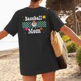 Baseball Mom Cute Retro Look Mothers Will Love Women's T-Shirt Back Print Baseball Mom Cute Retro Look Mothers Will Love Women's T-Shirt Back Print