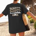 Baseball Mom Distressed Vintage Sports Player Calls Me Mom Women's T-Shirt Back Print