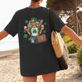 Baseball Mom Green Shamrock St Patrick Day Women Women's T-Shirt Back Print Baseball Mom Green Shamrock St Patrick Day Women Women's T-Shirt Back Print