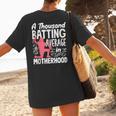 Baseball Mom Heart Ball Graphic Mother's Day Women's T-Shirt Back Print Baseball Mom Heart Ball Graphic Mother's Day Women's T-Shirt Back Print