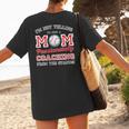 Baseball Mom I'm Not Yelling Support Cheerleading Women's T-Shirt Back Print Baseball Mom I'm Not Yelling Support Cheerleading Women's T-Shirt Back Print
