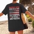 Baseball Mom Inside Us All There Lives a Zombie Sport Women's T-Shirt Back Print