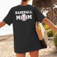 Baseball MOM Mother's Day Baseball Game Cheer Mom Women's T-Shirt Back Print Baseball MOM Mother's Day Baseball Game Cheer Mom Women's T-Shirt Back Print