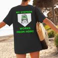 Baseball Mom Quote My Stepson Works From Home Women's T-Shirt Back Print