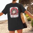 Baseball Mom Rainbow Boho Mommy Women's T-Shirt Back Print