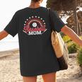 Baseball Mom Rainbow Great Team Mom Women's T-Shirt Back Print Baseball Mom Rainbow Great Team Mom Women's T-Shirt Back Print