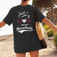Baseball Mom Sayings Just A Mom That Loves Baseball Women's T-Shirt Back Print Baseball Mom Sayings Just A Mom That Loves Baseball Women's T-Shirt Back Print