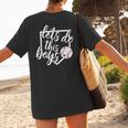 Baseball Mom Shirt Baseball Let's Do This Boys Women's T-Shirt Back Print