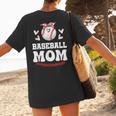 Baseball Mom Shirt Mama Women Baseball Shirt For Women's T-Shirt Back Print Baseball Mom Shirt Mama Women Baseball Shirt For Women's T-Shirt Back Print