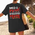 Baseball Mom Sport Mommy Baseball Mama Mother's Day Women's T-Shirt Back Print