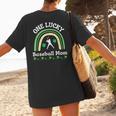 Baseball Mom St Patrick's Day Irish Shamrock Sports Women's T-Shirt Back Print