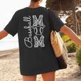 Baseball Mom Tee Leopard Mother's Day Grandma Women's T-Shirt Back Print