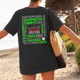 Baseball Mom Traits For Great Mothers Grey And Green Women's T-Shirt Back Print Baseball Mom Traits For Great Mothers Grey And Green Women's T-Shirt Back Print