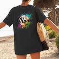 Baseball Mom USA American Baseball Graphic Women's T-Shirt Back Print