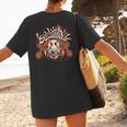 Baseball Mom Vintage Retro Groovy Sport Fan Mother Day Women's T-Shirt Back Print