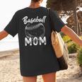 Baseball Mom For Women Family Matching Players Team Mommy Women's T-Shirt Back Print