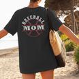 Baseball Mom For Women Women's T-Shirt Back Print Baseball Mom For Women Women's T-Shirt Back Print