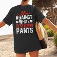 Baseball Moms Against White Baseball Pants Women's T-Shirt Back Print Baseball Moms Against White Baseball Pants Women's T-Shirt Back Print
