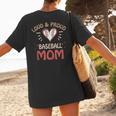 Baseball Moms Game Practice Sports School Kids Women's T-Shirt Back Print Baseball Moms Game Practice Sports School Kids Women's T-Shirt Back Print