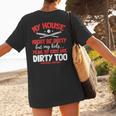 Baseball Moms My Kids Are Dirty Too Women's T-Shirt Back Print Baseball Moms My Kids Are Dirty Too Women's T-Shirt Back Print