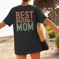 Best Baseball Mom Sports Cute Moms Day Women's T-Shirt Back Print