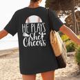 Cheer Baseball Mom Baseball And Cheer Mother Women's T-Shirt Back Print Cheer Baseball Mom Baseball And Cheer Mother Women's T-Shirt Back Print