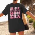 Coquette Bow In My Baseball Mom Era Baseball Mama Mother Day Women's T-Shirt Back Print Coquette Bow In My Baseball Mom Era Baseball Mama Mother Day Women's T-Shirt Back Print