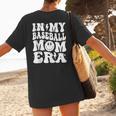 Family Mama In My Baseball Mom Era Women's T-Shirt Back Print
