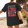 My Favorite T-Ball Player Calls Me Mama Baseball Mom Women's T-Shirt Back Print My Favorite T-Ball Player Calls Me Mama Baseball Mom Women's T-Shirt Back Print