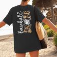 Happy Mother's Day Baseball Mom Leopard Softball Lover Women's T-Shirt Back Print Happy Mother's Day Baseball Mom Leopard Softball Lover Women's T-Shirt Back Print