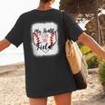 My Heart Is On That Field Baseball Mom Momm Women's T-Shirt Back Print