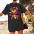 My Heart Is On That Field Cute Baseball Mom Women Women's T-Shirt Back Print My Heart Is On That Field Cute Baseball Mom Women Women's T-Shirt Back Print