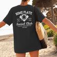 Home Plate Social Club Baseball Moms Group Tee Women's T-Shirt Back Print Home Plate Social Club Baseball Moms Group Tee Women's T-Shirt Back Print