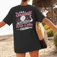 I'm a Baseball Mom We Don't Do That Keep Calm Thing Women's T-Shirt Back Print