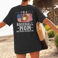 I'm a Baseball Mom Nothing Scares Me Baseball Women's T-Shirt Back Print I'm a Baseball Mom Nothing Scares Me Baseball Women's T-Shirt Back Print