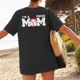 I'm A Proud Mom Baseball Mom Women's T-Shirt Back Print I'm A Proud Mom Baseball Mom Women's T-Shirt Back Print