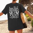 Living That Baseball Mom Life Sporty Humor Women's T-Shirt Back Print