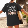 Loud And Proud Baseball Mom Messy Bun 2024 Women's T-Shirt Back Print Loud And Proud Baseball Mom Messy Bun 2024 Women's T-Shirt Back Print