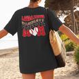 Loud Proud Baseball Mom Red Team Leopard Baseball Mom Squad Women's T-Shirt Back Print Loud Proud Baseball Mom Red Team Leopard Baseball Mom Squad Women's T-Shirt Back Print