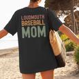 Loudmouth Baseball Mom Mother's Day Sports Cute Women's T-Shirt Back Print Loudmouth Baseball Mom Mother's Day Sports Cute Women's T-Shirt Back Print