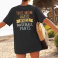 This Mom Hates White Baseball Pants Quote For a Baseball Mom Women's T-Shirt Back Print This Mom Hates White Baseball Pants Quote For a Baseball Mom Women's T-Shirt Back Print