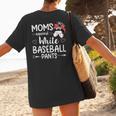 Moms Against White Baseball Pants For a Baseball Mom Women's T-Shirt Back Print