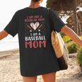 I Am Not a Regular Mom I Am a Baseball Mom Women's T-Shirt Back Print